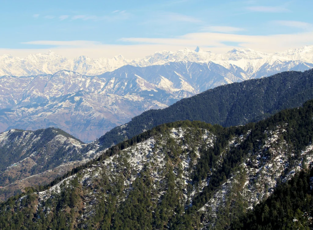 Dhauladhar and Kinnaur mountain Ranges